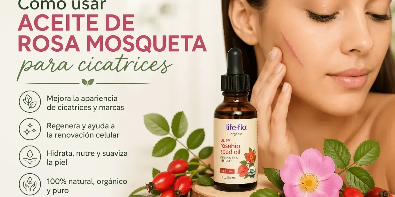 Guía completa: cómo usar aceite de rosa mosqueta para cicatrices. Mejora, regenera e hidrata la piel.
