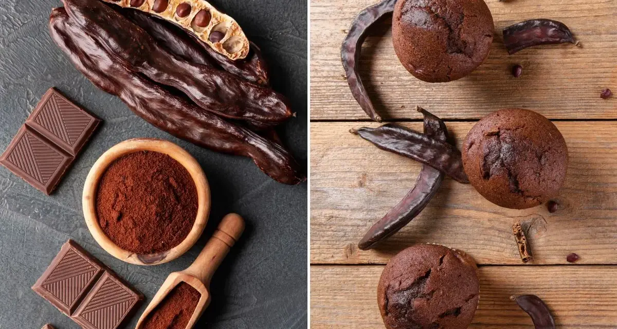 Harina de algarroba, sus propiedades en muffins y chocolate.