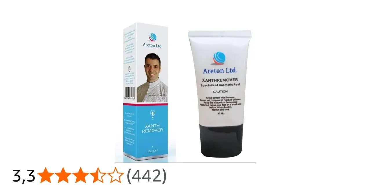 Crema Xanth Remover de Aretón Ltd., una solución especializada para eliminar xantelasmas.