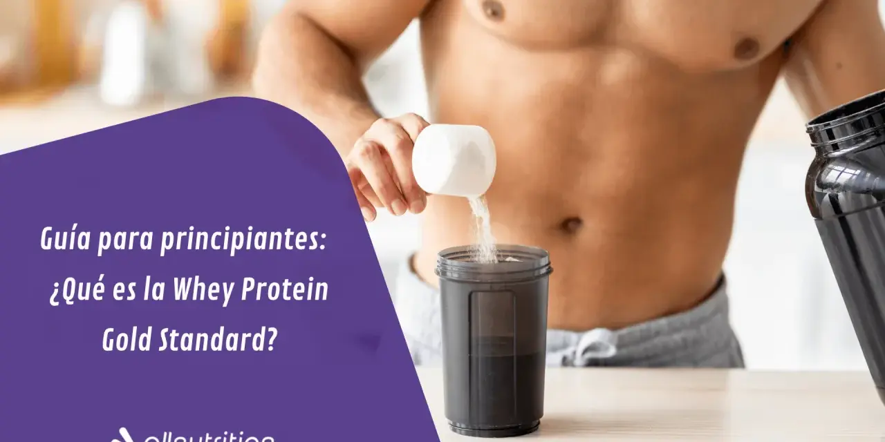 Hombre preparando batido de proteína. Descubre para qué sirve la whey protein Gold Standard y cómo puede ayudarte a alcanzar tus metas.