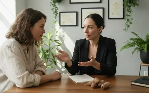 Profesional explica para qué sirve la maca en mujeres, mostrando raíces de maca en la mesa.