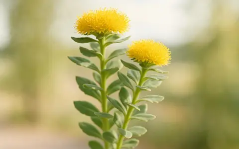 Dos flores amarillas de rhodiola, planta conocida por sus propiedades adaptógenas y para qué sirve en la mejora del rendimiento físico y mental.
