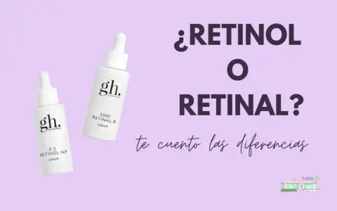 Dos sérums, uno de retinol y otro de retinal, se presentan para explicar las diferencias entre ambos.