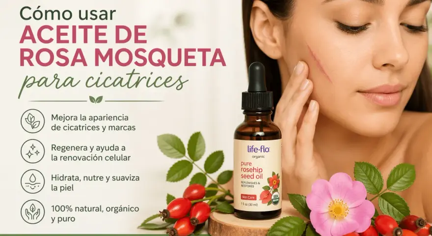 Guía completa: cómo usar aceite de rosa mosqueta para cicatrices. Mejora, regenera e hidrata la piel.