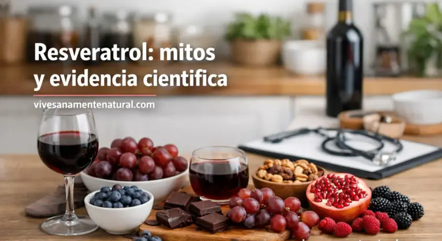 Frutas rojas, chocolate y frutos secos, fuentes de resveratrol. Descubre sus propiedades y beneficios para la salud.