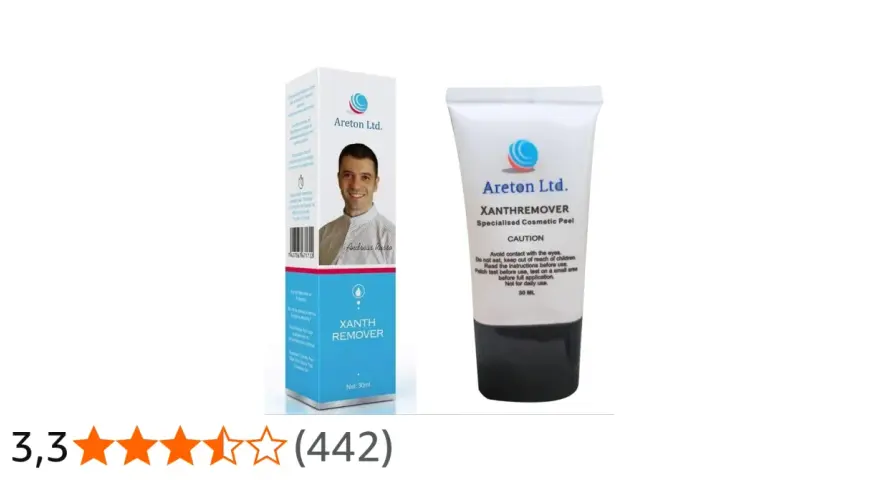 Crema Xanth Remover de Aretón Ltd., una solución especializada para eliminar xantelasmas.